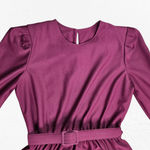 1970s Vintage Burgundy Fit and Flare Semi Photo 2