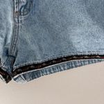 Xhilaration VINTAGE DENIM MOM SHORTS WITH FLORAL TRIM Photo 5