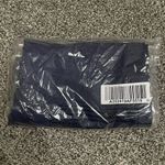 Isaac Mizrahi New Blue Pebble Knit Culottes with White Lace Floral Trim LP Photo 1