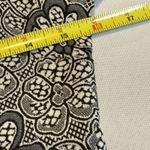 Tacera Floral Dress Black/White 1/2 Sleeve Stretchy Knee Length Sz S Fitted # Photo 4