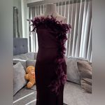 🌸AMTIOUS Nora feather Dress ✨ Purple Size M Photo 7