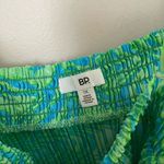 BP Tank Top Plissé Crop Camisole Green Ziggy Animal Abstract Marble Blue Plus Photo 8