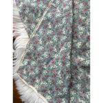 Floral Pattern Lightweight Scarf Blue Photo 4