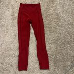 Lululemon Daily lineup 7/8 tight 25” Sz 4 Dark sport red Photo 9