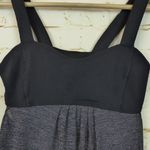 Lululemon Run Back on Track Tank Womens 4 Black Gray Missing Pads Yoga Run Sport Photo 6