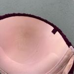 Victoria's Secret Victoria’s Secret 34D Merlot Fishnet Ruffle The Flirt Bandeau Bikini Top Photo 3