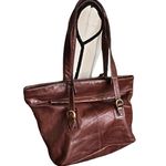 Vintage Choas Leather Collection Brown Handbag Photo 2