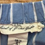 Blue and White Striped Off Photo 2