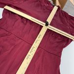 MINKPINK Dress Womens X Large Red Burgundy Satin Ines Gown Puff Sleeve Photo 8