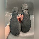 Black and Gold Studded Sandals Rockstud Size 8 Photo 1