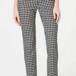 J. Jill Essential Cotton Stretch Gingham Pull On Pants, Size 8 Black Photo 1
