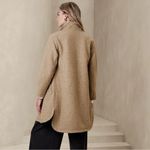 Banana Republic  Shawl Collar Coat in Oatmeal Heather Size Small Photo 1