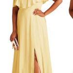Birdy Grey Lemon Sorbet Yellow Chiffon Bridesmaid Jane Dress Size 1X Photo 0