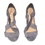 dexflex comfort  gray suede strappy wedges Photo 1