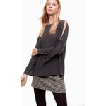 Aritzia Wilfred Pozzi Black Open Tie Sleeve Blouse Photo 2