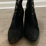 Vintage 80’s Andrea Pfister Black and Gold Cut Out Boots Size 6.5 Photo 1