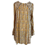 Free People  Fallin Into You Long Sleeve Tunic Dress in Natural Combo  XS boho Photo 7