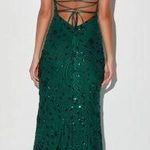 Lulus Green Sequin Maxi Dress Photo 1