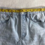 Free People Going Rogue Distressed Denim Jean Skirt Size 27 Retail $78 Photo 5