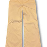 Theory  Tan Beige Wide Leg Flare Dress Pants Women's Size 4 Cotton Blend Photo 0