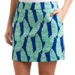 Vineyard Vines Golf Skort Palm Leaf Royal Ocean Multicolor Skirt Blue Green 14 Photo 0