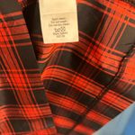 J.Crew Eliza Red & Black Plaid 100% Silk Taffeta Jewel Blouse | Women’s Size 4 Photo 5