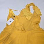 LPA  Asymmetrical Ruffle Wrap Dress in Golden Yellow XS Photo 11