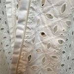 Carbon38 Eyelet Crochet White Kimono Duster Robe Cardigan Belted Size XS NWT Photo 9