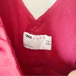 ASOS LUXE Plunge Puff Sleeve Mini Dress Sz 2 Photo 2