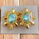 Vintage Avon Mesmerize Stud Earrings Original Box Pierced Statement Gold Tone Multiple Photo 0
