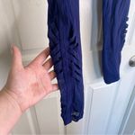 Lululemon  Leggings Size 4 Mesh Criss Cross Navy Blue Photo 3