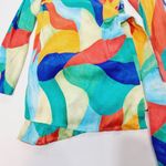 We Wore What  Cowl Front Dress in Abstract Watercolor Medium Photo 3