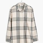 Madewell Oversized Ex-Boyfriend Swing Shirt in Windowpane Photo 6