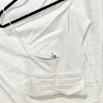 ZARA NWOT  Sleeveless Asymmetric Neck One Shoulder Crop Top White Women's Size S Photo 4