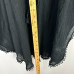 Old Navy Tunic S Black Cotton Eyelet Embroidered Tassel Boho Beach Cover Up Photo 5