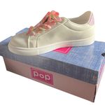 Black Poppy Pop Women's Breezy Lace Up White Multi-Color Low-Top Fashion Sneakers Size 6e Photo 6