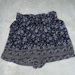 Angie Nwt  florence boho shorts women size medium waist blue white flowy @ Photo 1