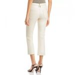 Good American Better Than Leather Mid Rise Cropped Mini Bootcut Jeans Size 22 Photo 1