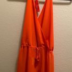 Michael Kors Sheer Orange Swimsuit Cover-up Romper With Tassels. NWOT Photo 5