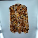 Isaac Mizrahi Live Abstract Floral Blouse Plus Size 2X Long Sleeve QVC Top Photo 4