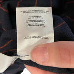 Ganni Clark Bell Sleeve Blouse Navy Blue Red Pinstripe Size 34 / US 2 Photo 7