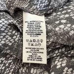 Free People  Shirt Womens Small Gray Snake Skin Print‎ Kennedy Blouse Edgy Grunge Photo 6