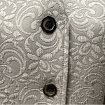 Jones New York  Tan Brocade‎ Long Sleeve Blazer Jacket Business Size 8P Career Photo 9