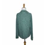 Avalanche Sweatshirt Green 1/4 Snap Pockets Cotton Camp Hike Size Large Womens Photo 3