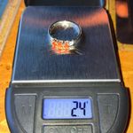 Natural Fire Opal Sterling Silver Ring Size 8 Photo 8