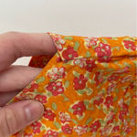 Wild Fable Sleeveless Woven Bodycon Dress Orange Red Floral Mini Y2K 90s ALTERED Photo 11