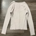 Free People Angie Fitted Square Neckline Long Sleeve Top Size S Dusty Pink Photo 2