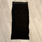 Miss Selfridge  Black Stretch High-Waisted Bodycon Midi Skirt Size 6 Photo 2