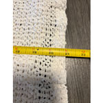 Tapemeasure brand White crochet Open Knit Textured Sweater Med Photo 6
