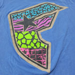 Famous Stars & Straps Top Size Small Women's Baby Tee Graphic Print T-Shirt Blue Photo 3